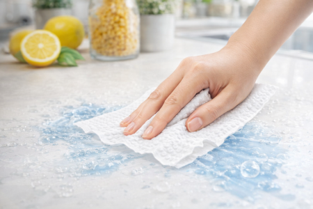 محارم رغوة التنظيف